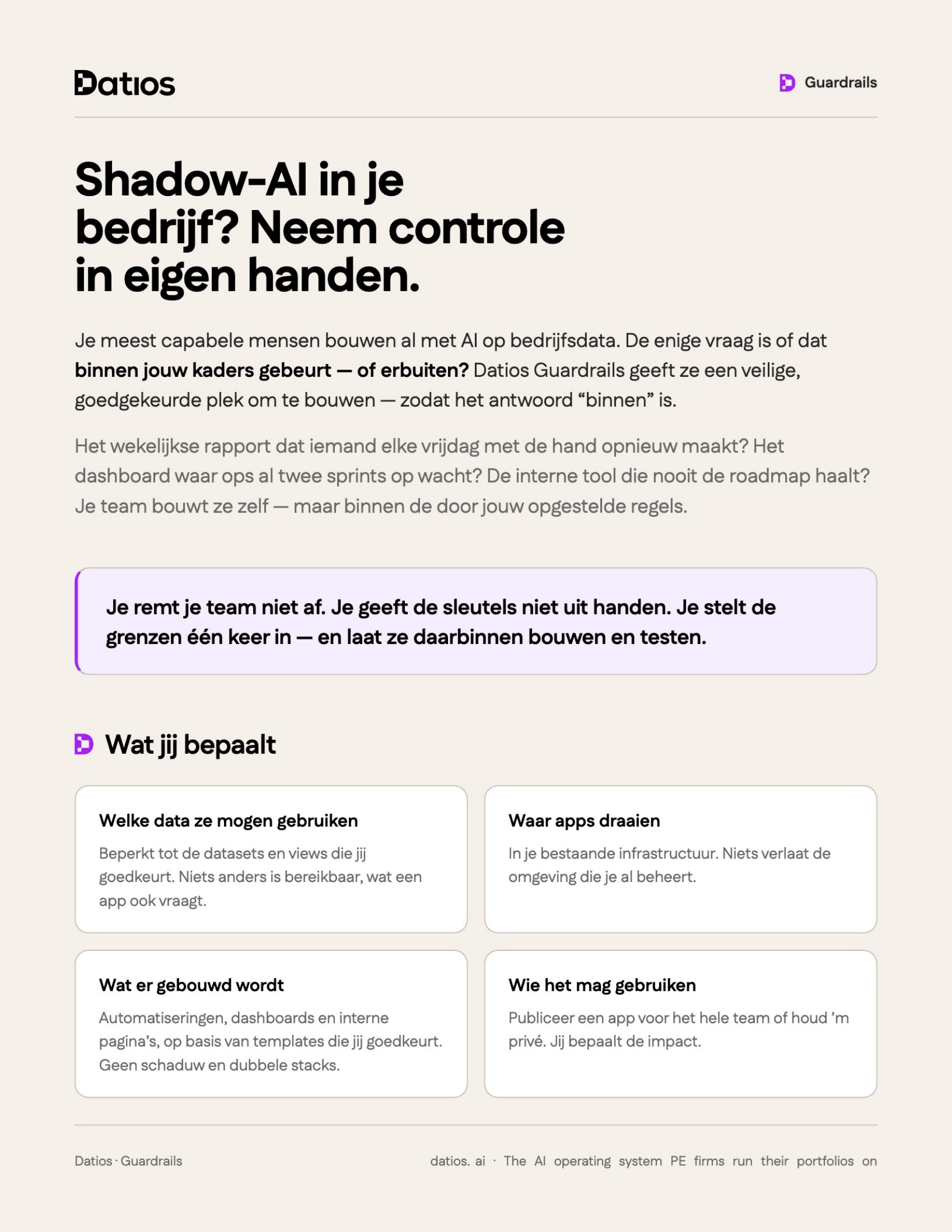 Datios Guardrails — pagina 1